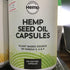Hemp seed oil capsules